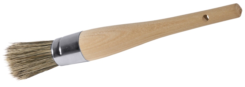 Aschenbecherpinsel, Holz mit Naturborsten, L: 22 cm, D: 3 cm