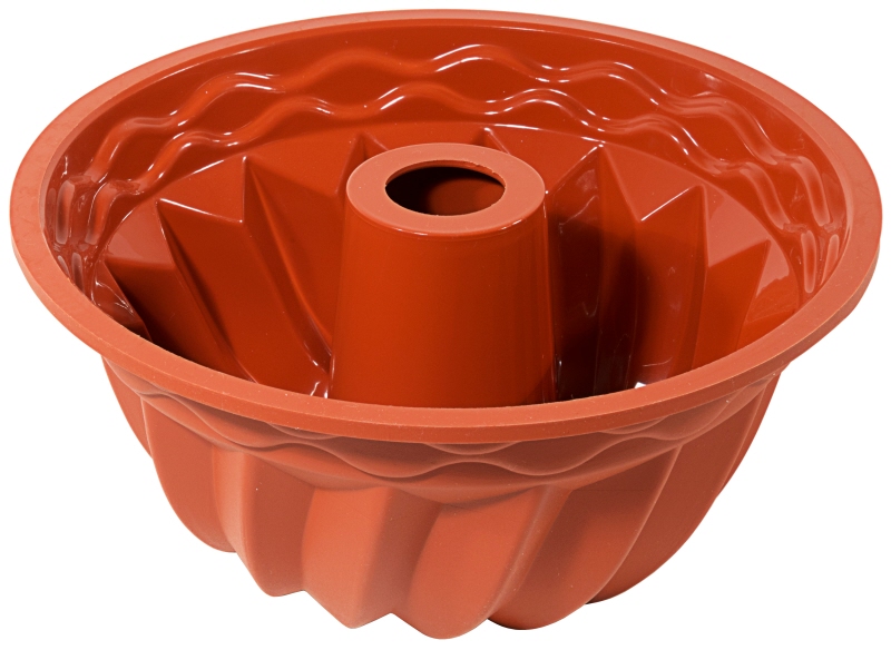 Silikon-Kuchenform, rund, mit Verstärkungsring, D: 28 cm, H: 4,7 cm