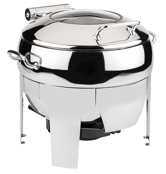 Chafing Dish rund 48 x 42 cm Easy Induction, H: 39 cm, Edelstahl, 1 Gestell, 1 Wasserbecken