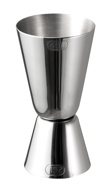 Barmaß D: 4,5 / 4 cm, H: 8,5 cm, I: 2,5 / 5 cl, Edelstahl