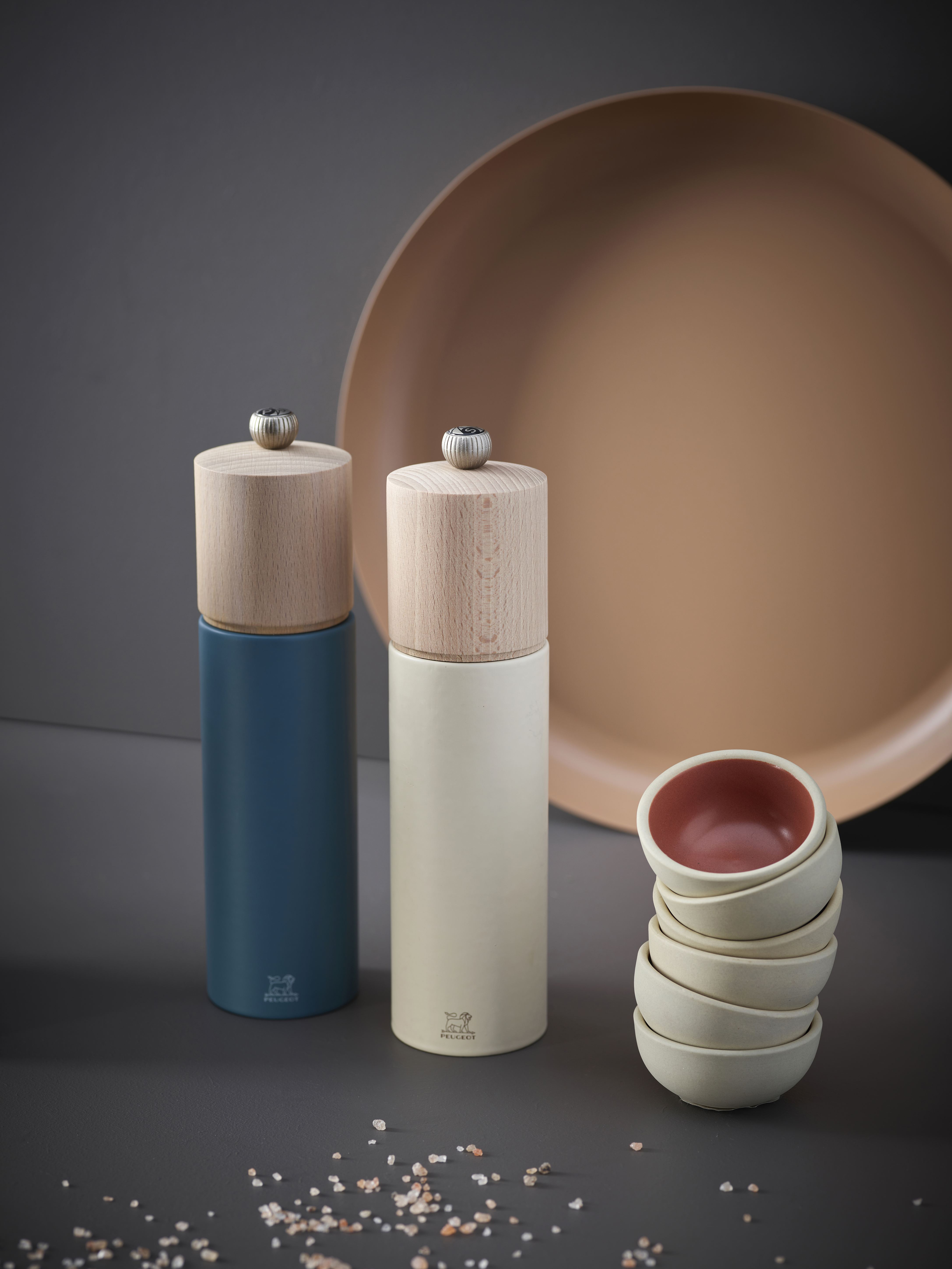 Peugeot : Boreal - Salzmühle, manuelle Buchenholz-Mühle, Größe: 21 cm, Farbe: federweiss