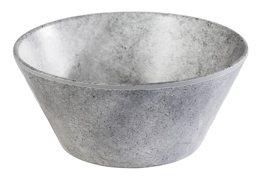 Schale ELEMENT, Melamin, D: 16 cm, H: 7 cm, I: 0,5 ltr., Farbe: Betonoptik