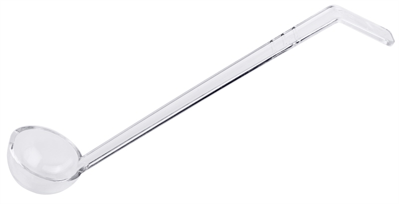 Dressinglöffel, PC, transparent, I: 0,03 ltr., D: 5 cm, Stiellänge: 23 cm