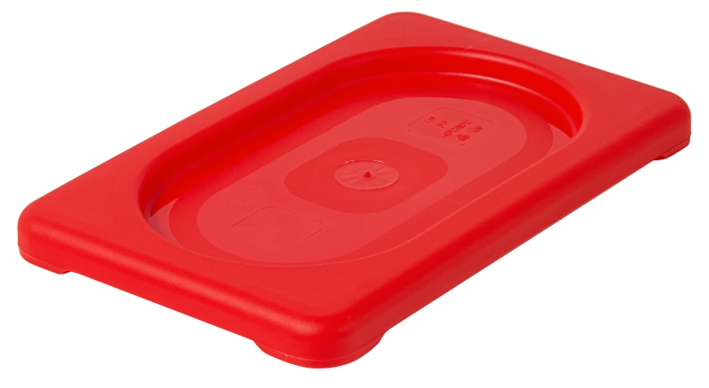GN-Deckel Polypropylen 1/9 für Serie 5519, 17,6 x 10,8 cm, Fb. rot