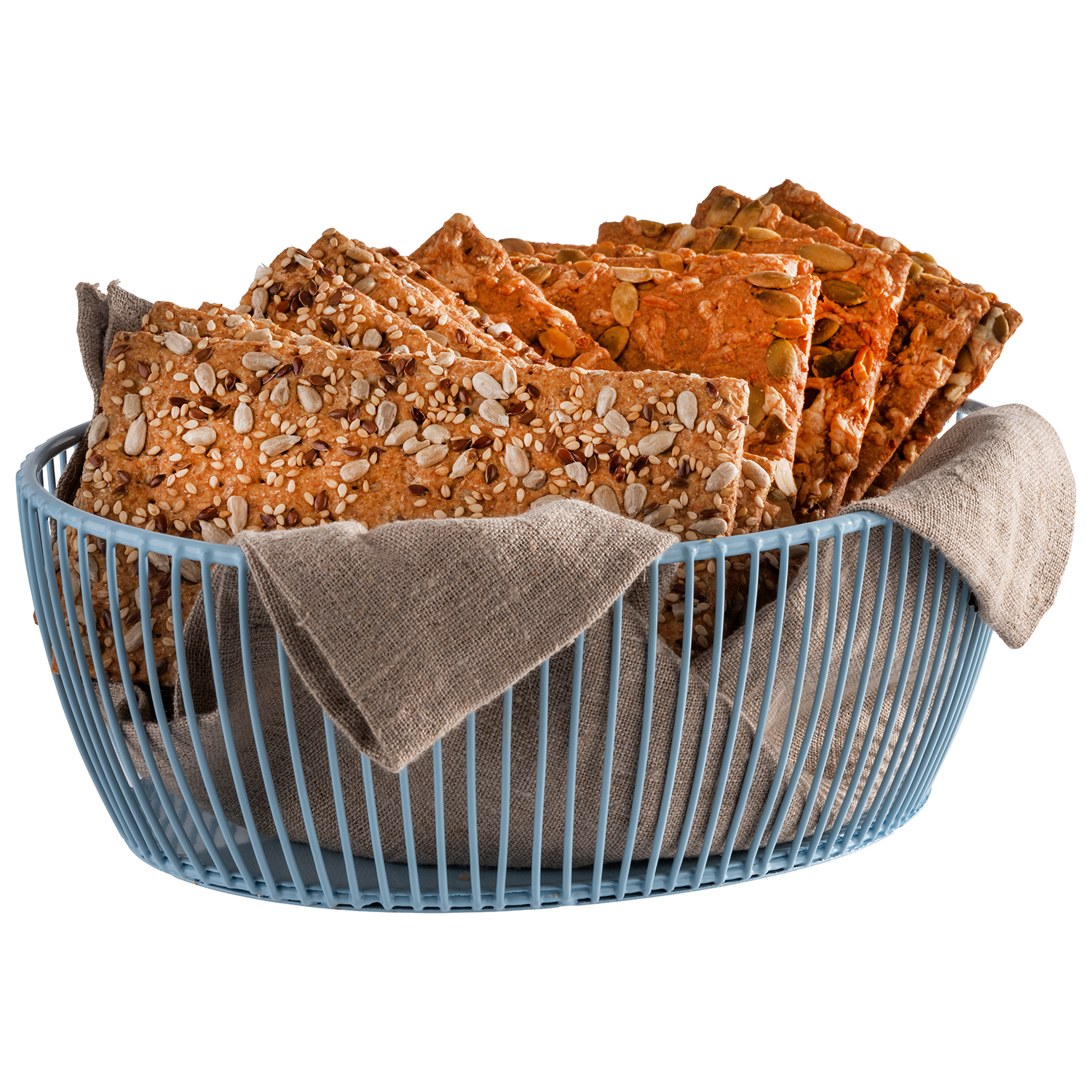 Korb SVART, Metall, 24 x 19 cm, H: 8 cm, Farbe: dream blue