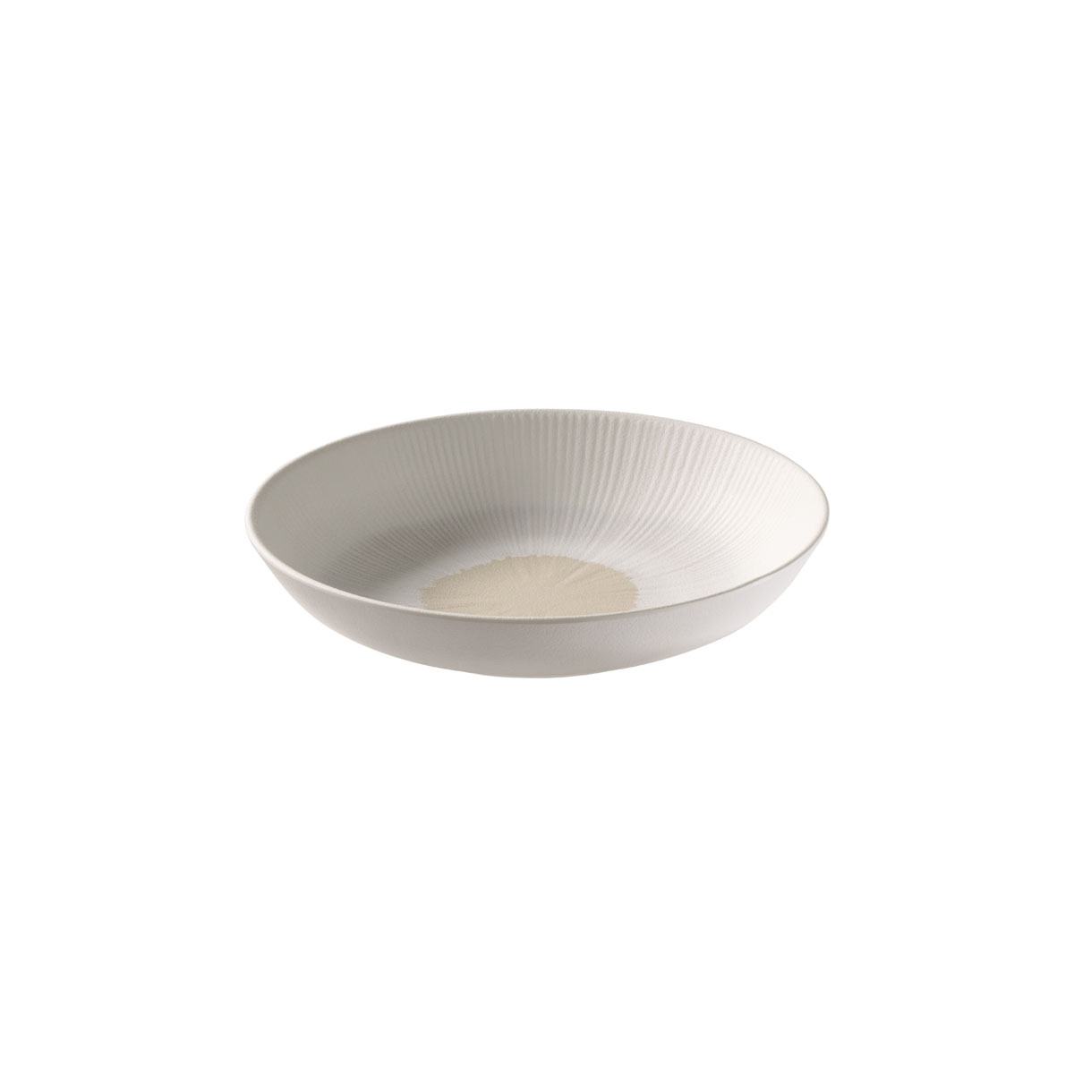 Schale, BLUSH, Melamin, I: 0,8 Liter, D: 22,5 cm, H: 4,5 cm, Fb. weiss-beige