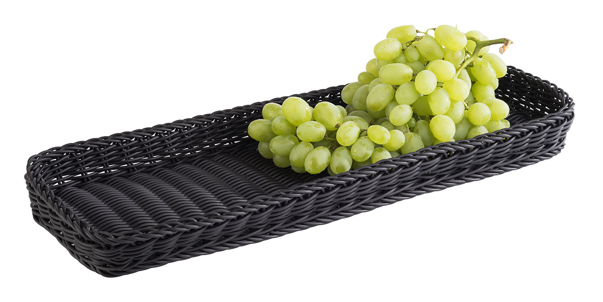 Korb PROFI LINE, 60 x 20 cm, H: 5 cm, Polypropylen, Farbe: schwarz