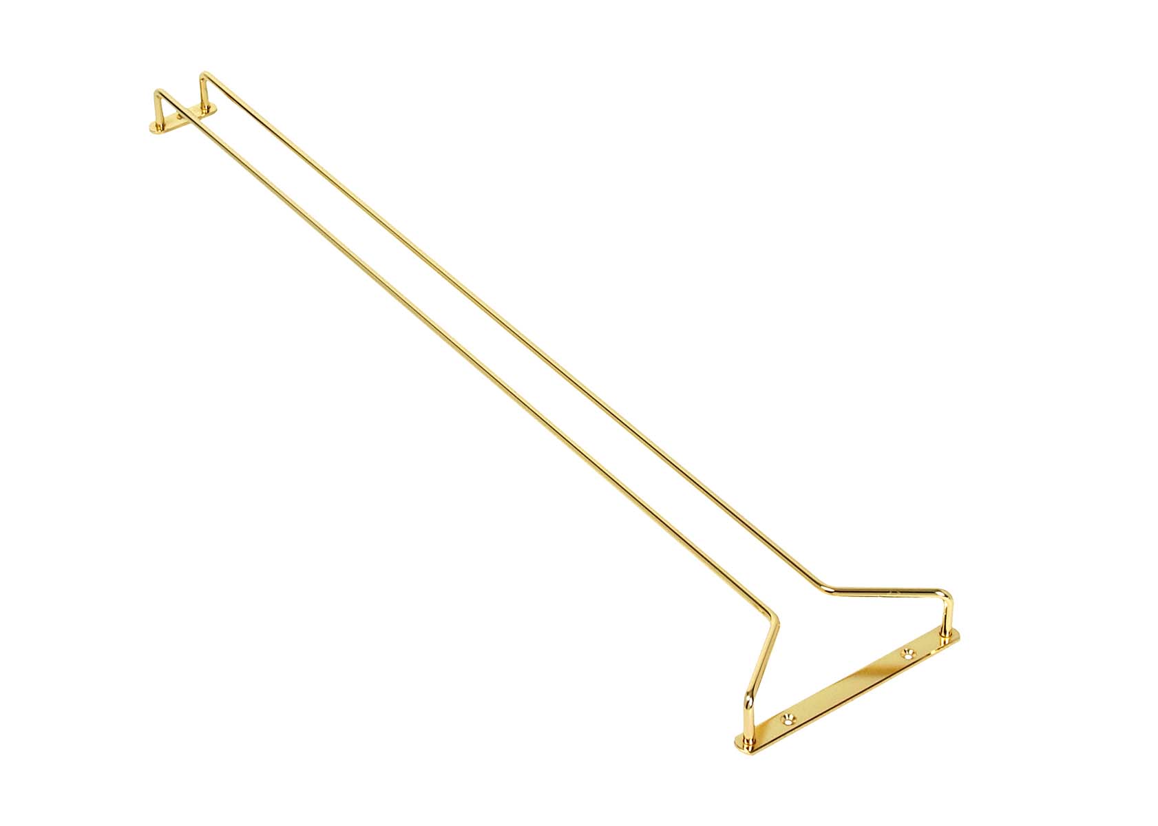 Gläserschiene, Messing, 2 Stück, 40 cm, 42 x 12 x 5 cm