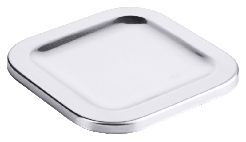 Deckel für 1115/001, 9,5 x 9,5 cm, Edelstahl