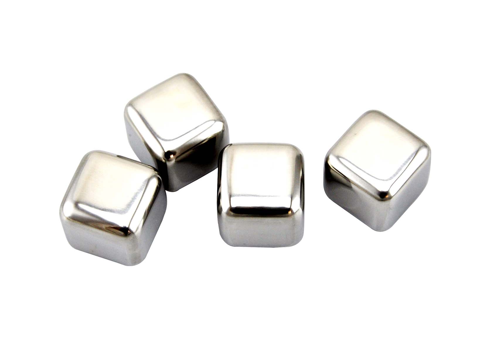 Eiswürfel, Edelstahl, 4 Stück, 3 x 12 x 26,5 cm