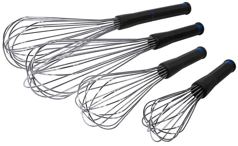 Rührbesen, 16 Drähte, Edelstahl, L: 35 cm, D: 2 mm, Stiel: 14 cm