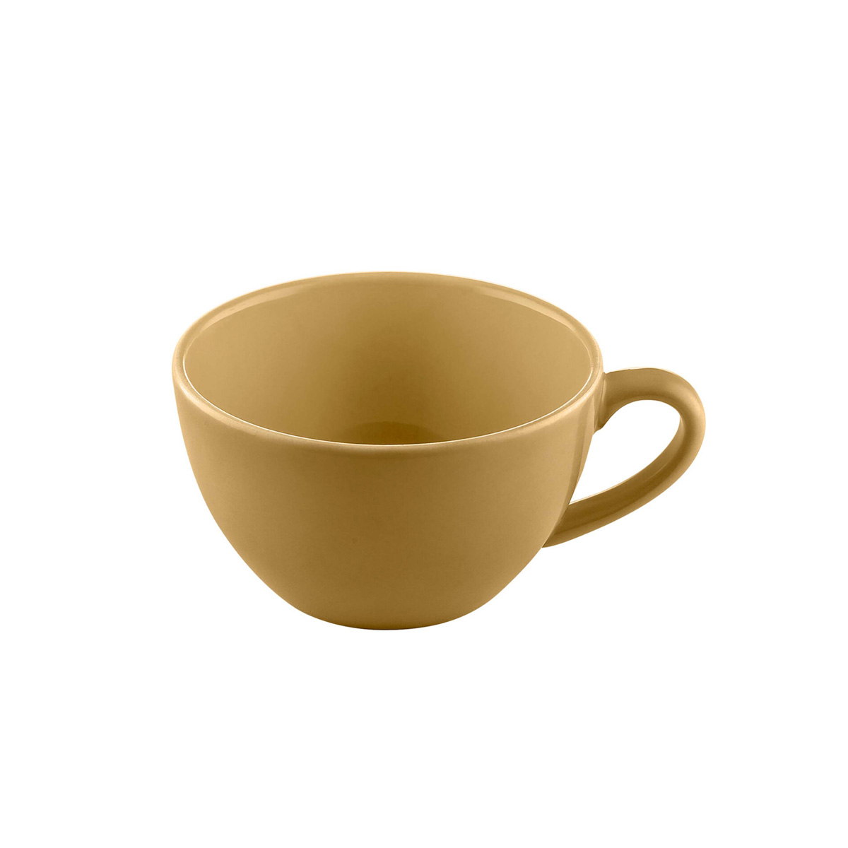Bauscher, Sandstone : Dekor 700667 Dark Yellow Uni - Cappuccino-Obere nieder 0,25 ltr.
