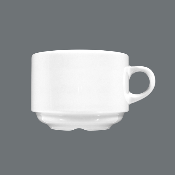 Seltmann Weiden, Meran - Milchkaffee-Obere, stapelbar, weiss, uni, 0,25 ltr.
