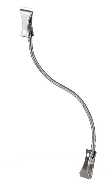 Schilderhalter FLEXIBEL, Länge: 12 cm, Metall verchromt,