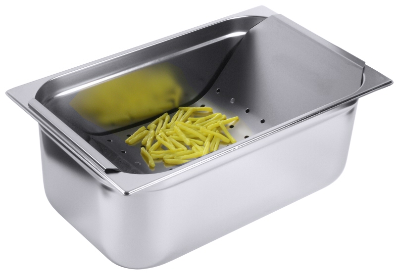 GN 1/1 Abtropfblech, EdSt., 53 x 32,5 cm, Höhe: 13 cm