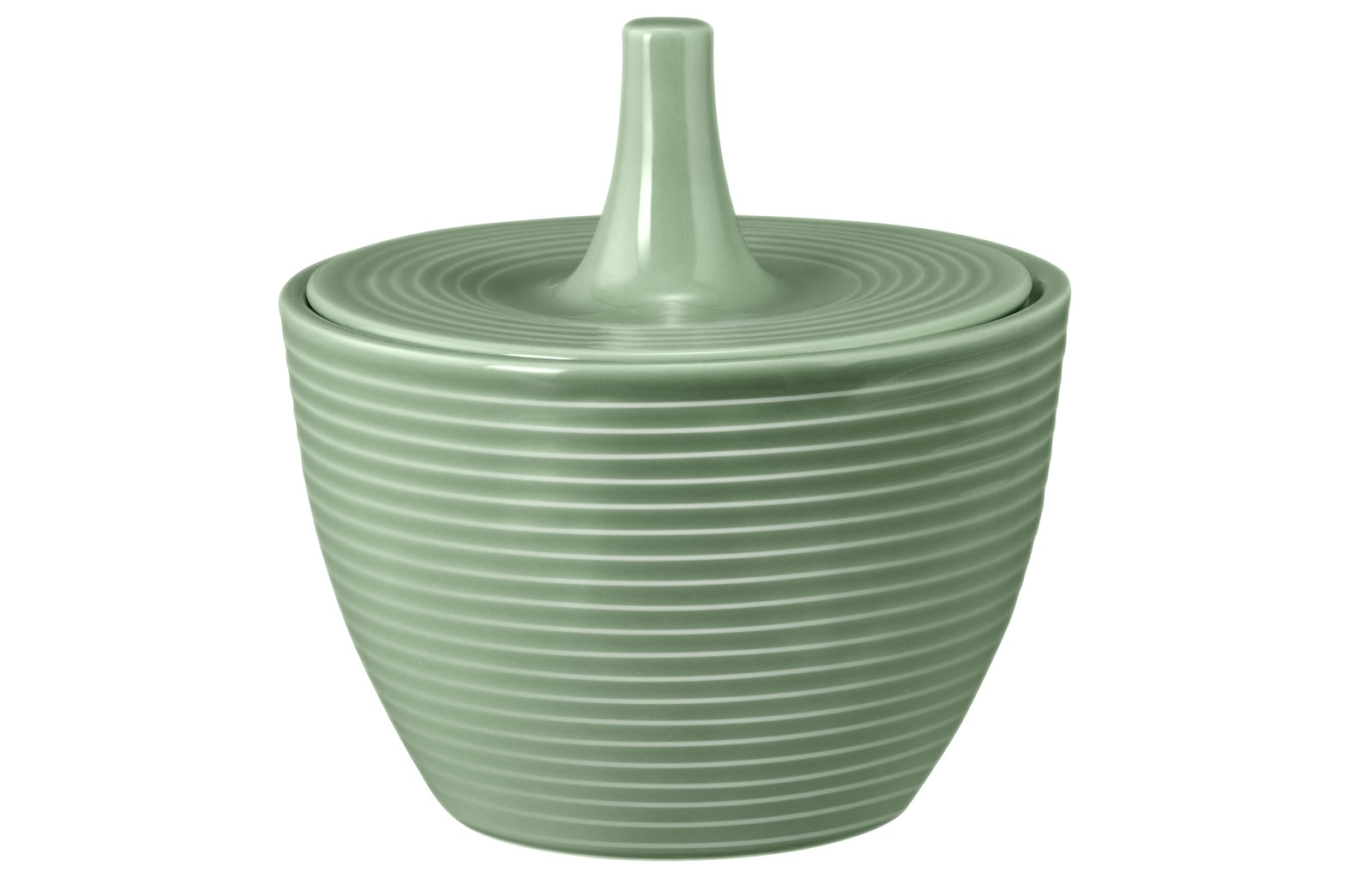 Seltmann Weiden, Beat : Salbeigrün - Zuckerdose mit Relief, 0,27 ltr.