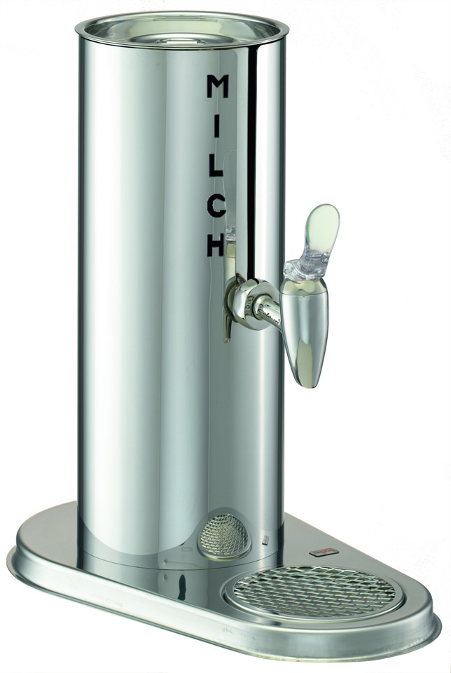 GASTRO Kaffeesahnespender Uno 2 ltr., Edelstahlgehäuse, L: 340 mm, B: 208 mm, H: 360 mm