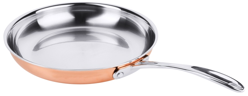 Flambierpfanne, Kupferkochgeschirr, D: 28 cm, H: 5 cm