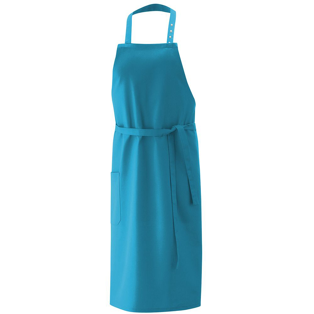 Latzschürze kurz, unifarben, 65% PES, 35% BW, B 75 x L 75 cm