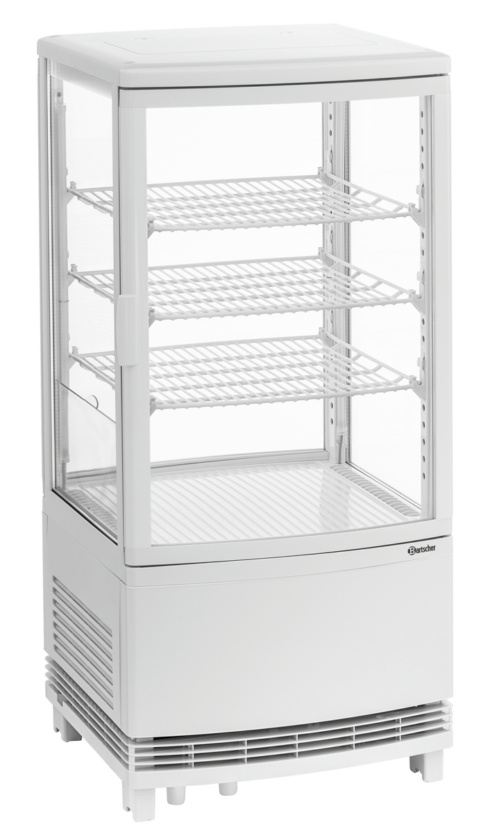 Mini-Kühlvitrine 75L2T weiß