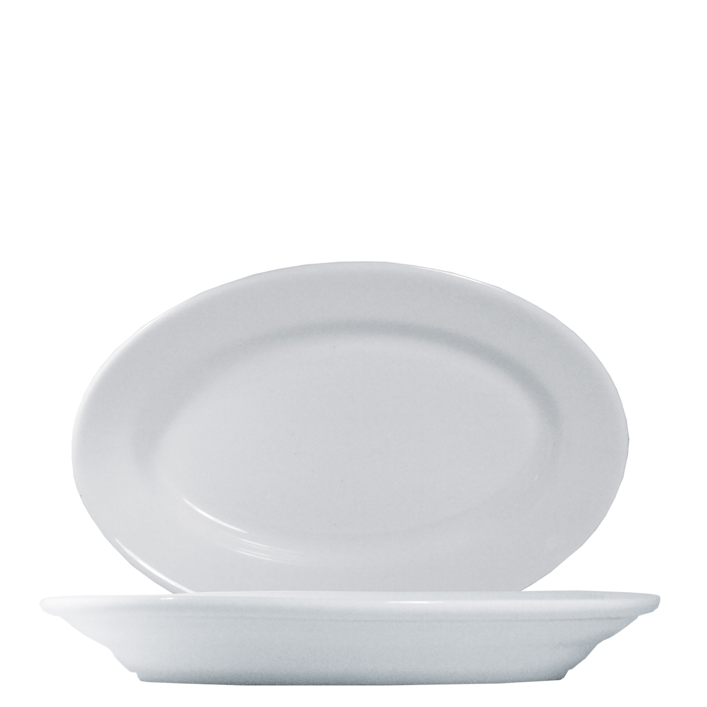 Saturnia, Tivoli - Platte oval, weiss, uni, 31 x 21 cm