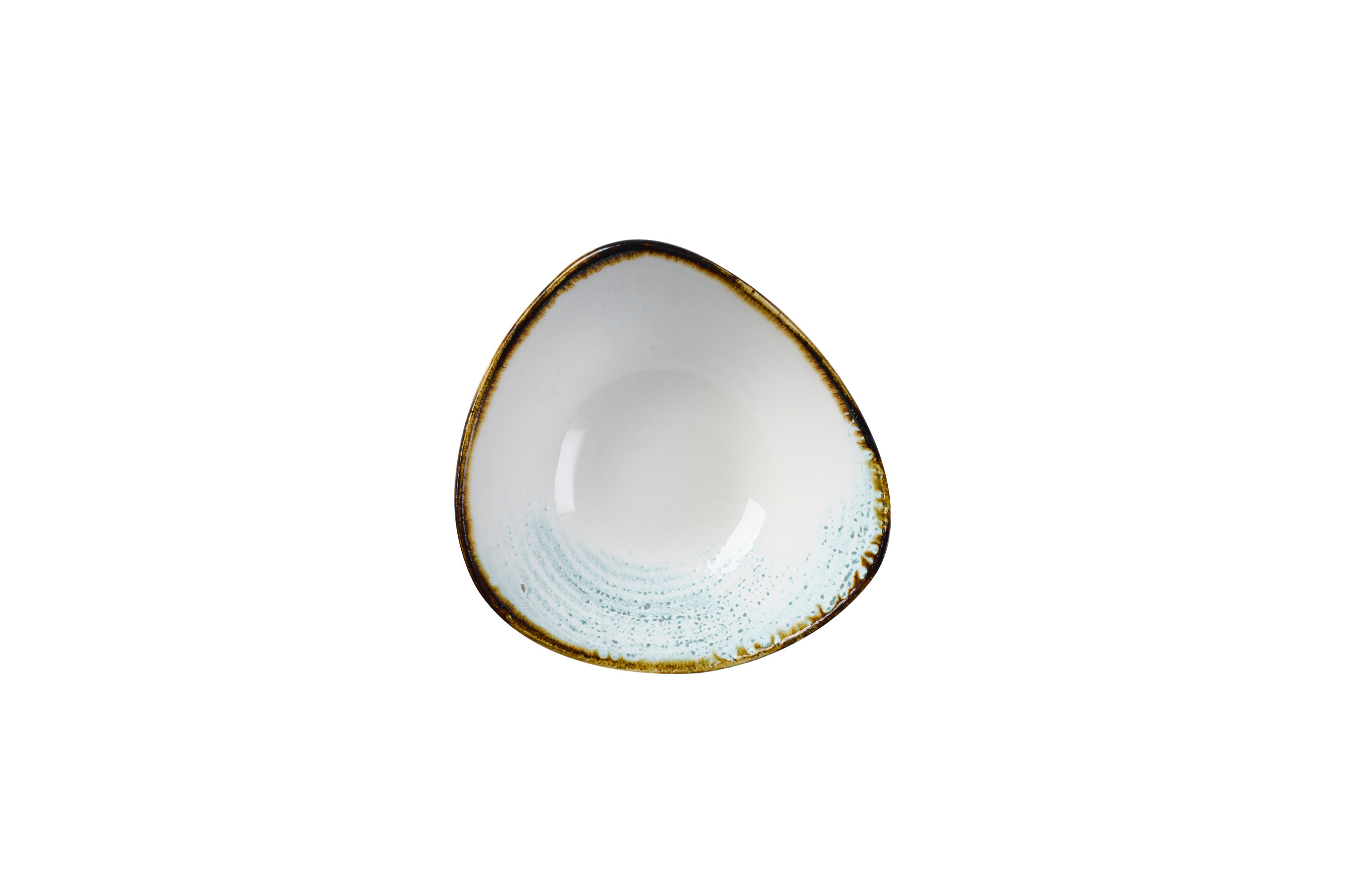 Churchill, Homespun Accents : Aquamarine - Schale dreieckig, 18,5 cm/ 0,37 ltr.