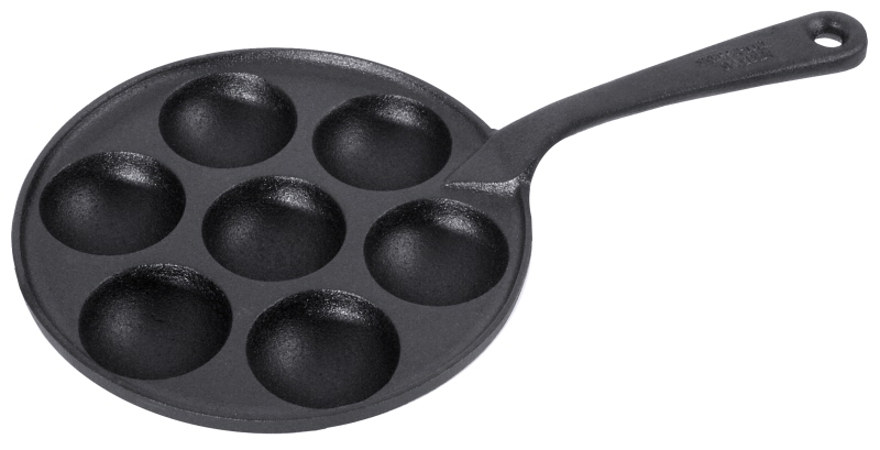 Eisenguss-Pförtchenpfanne, D: 21 cm, H: 3,8 cm