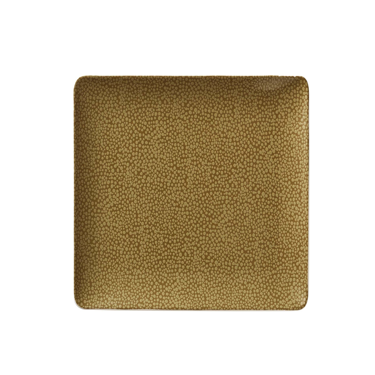 Bauscher, Purity : 425688 Pearls Olive - Teller flach quadratisch Coup, bonewhite, 20 x 20 cm