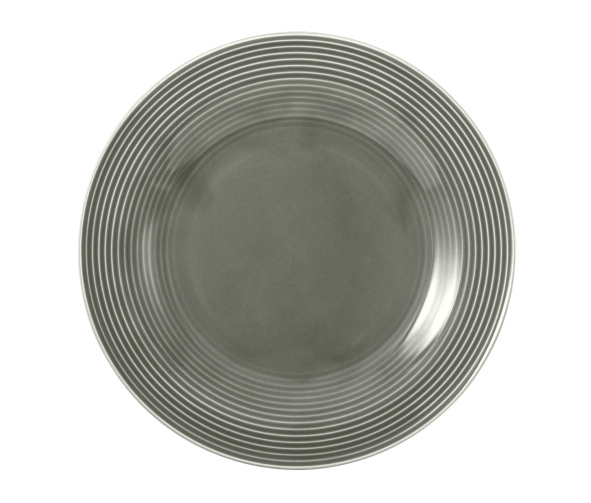 Seltmann Weiden, Beat : Perlgrau - Frühstücksteller rund mit Relief, 23 cm