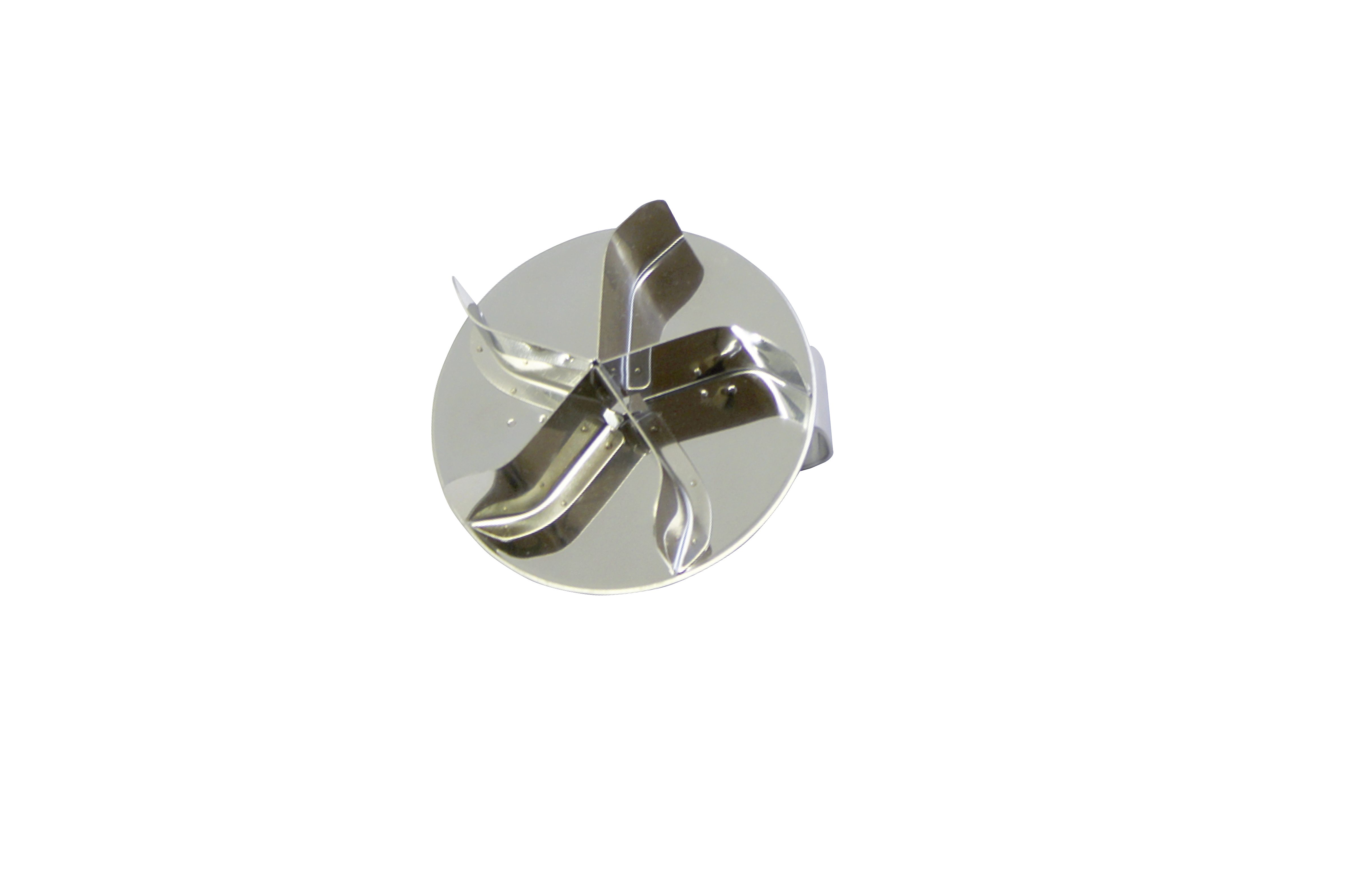 Kaisersemmeldrücker aus Edelstahl, gross, ohne Loch, D: 80 mm