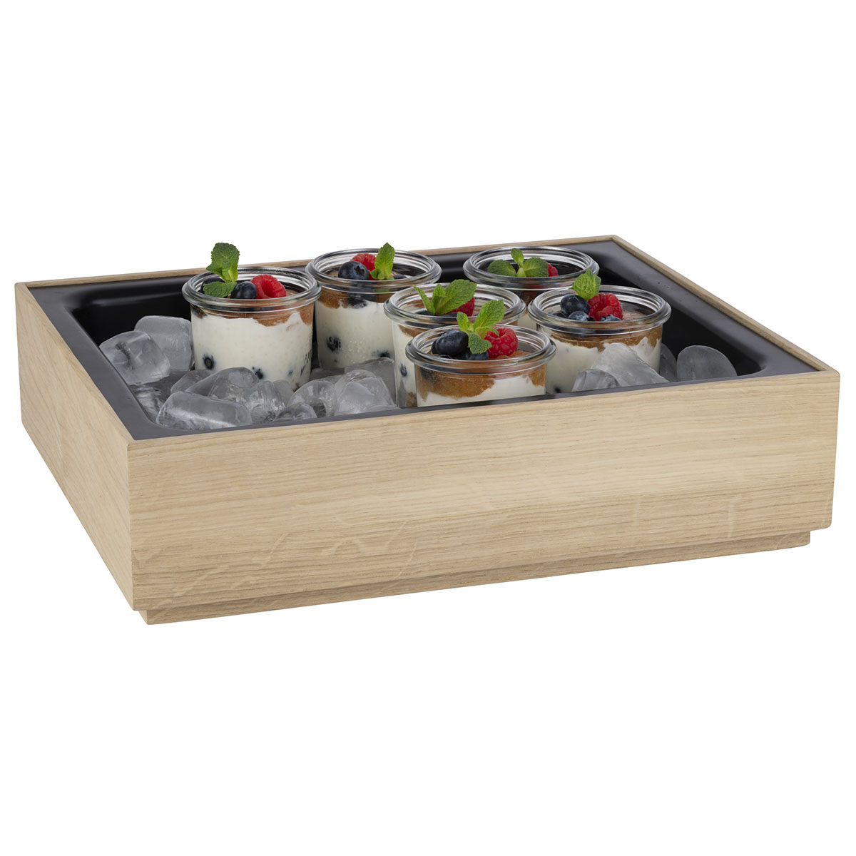 GN 1/2 Einsatz, VALO, Polystyrol, schwarz, passend zu Artikel 14004, 31 x 25 cm, H: 6 cm