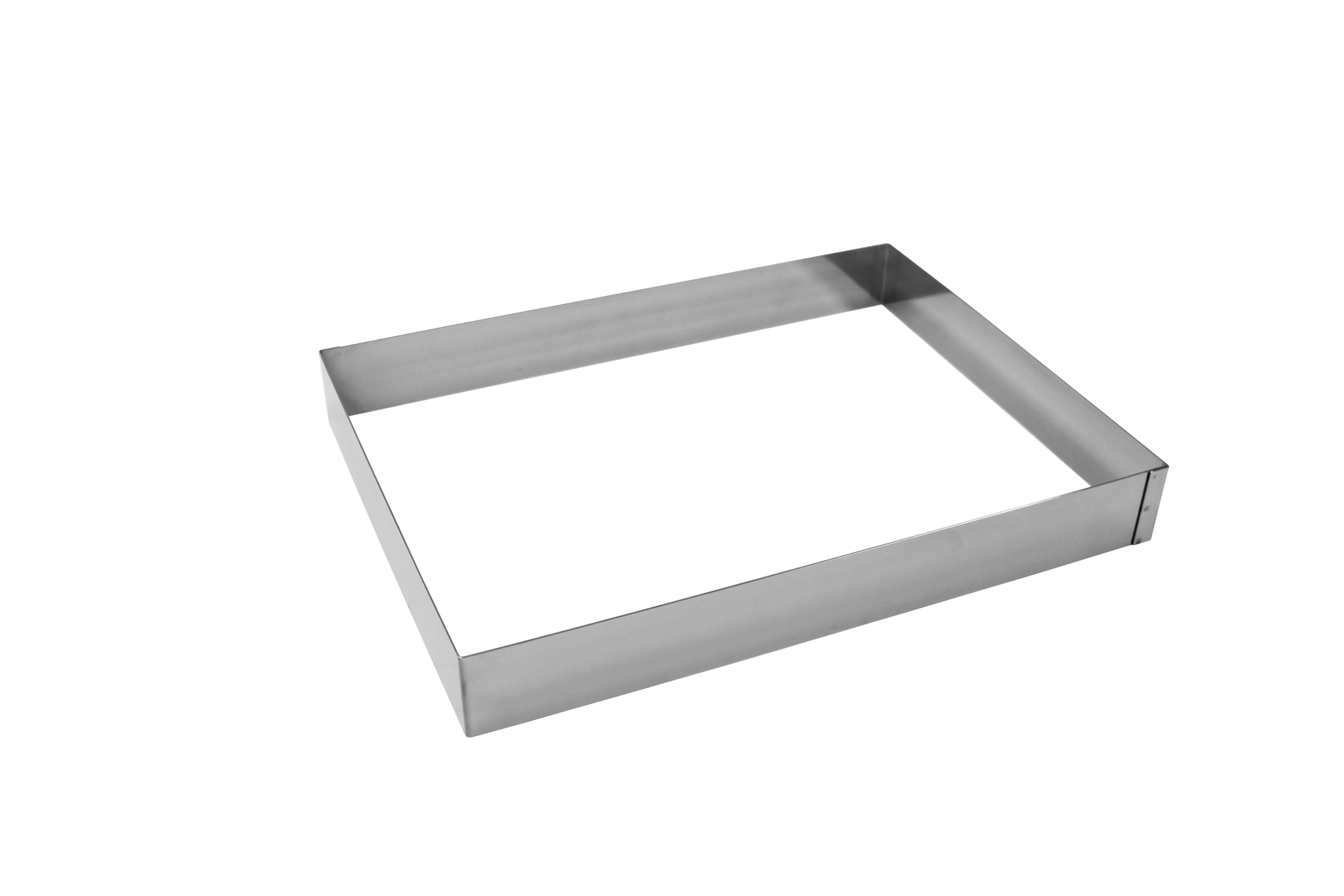 Tortenring Rechteck, Edelstahl, 30 x 40 x 4 cm