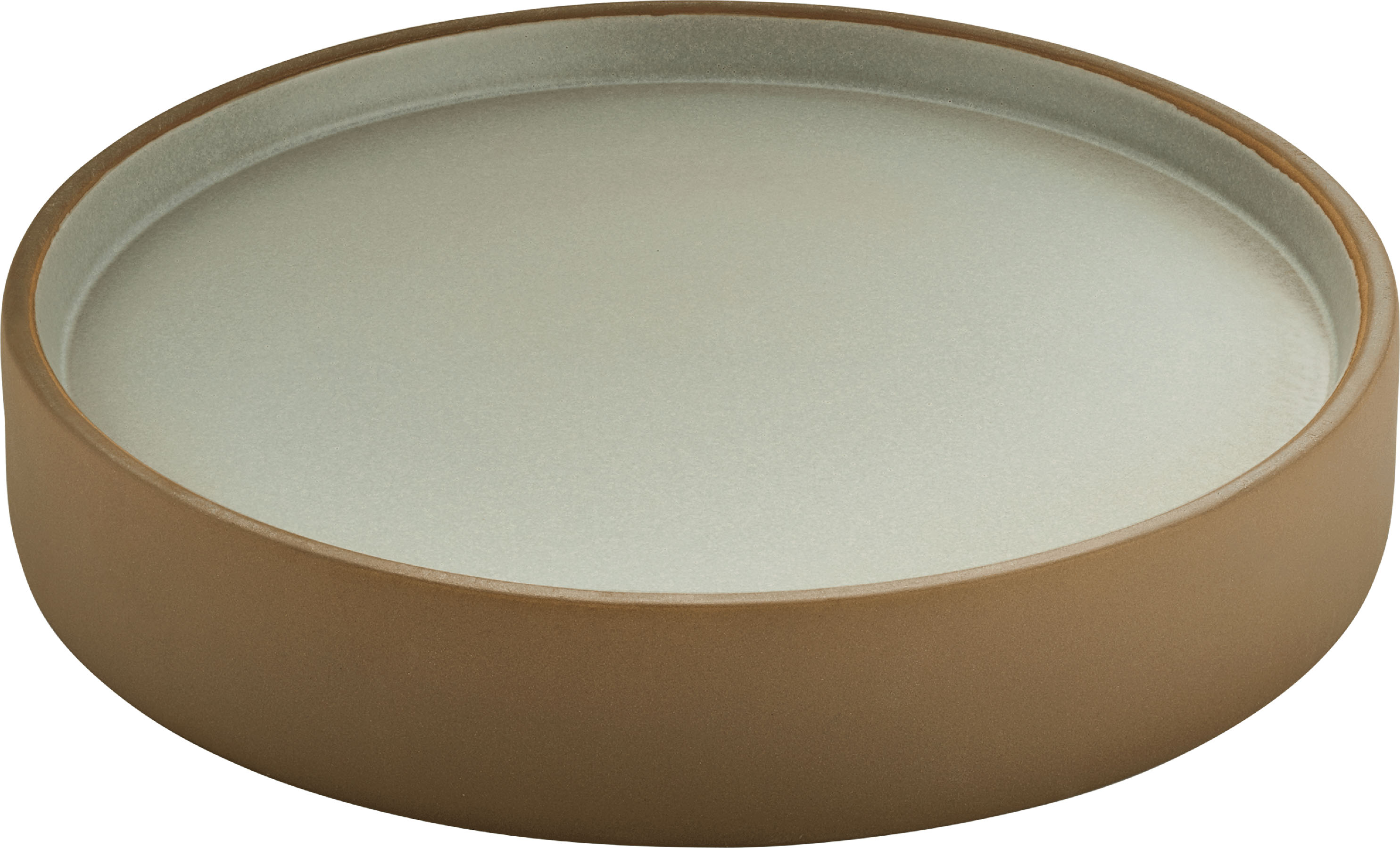 Playground, Steinzeug - 2in1 ARTISAN : Teller beige-grau, flach/ tief, 24 x 4,5 cm