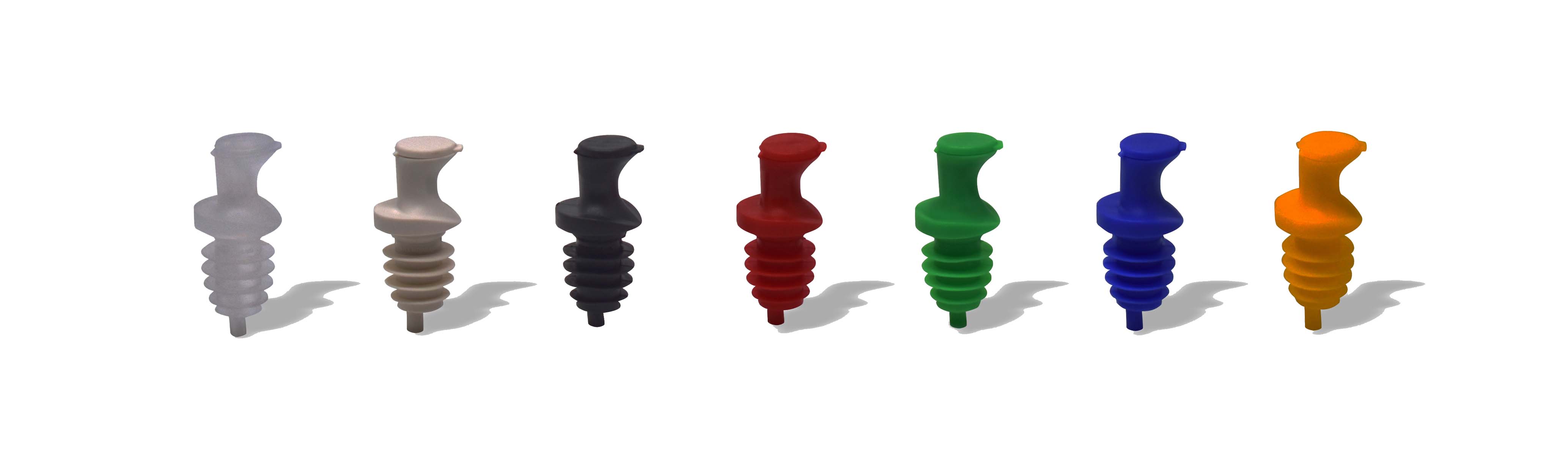 Ausgießer, mit Deckel, 12 Stück