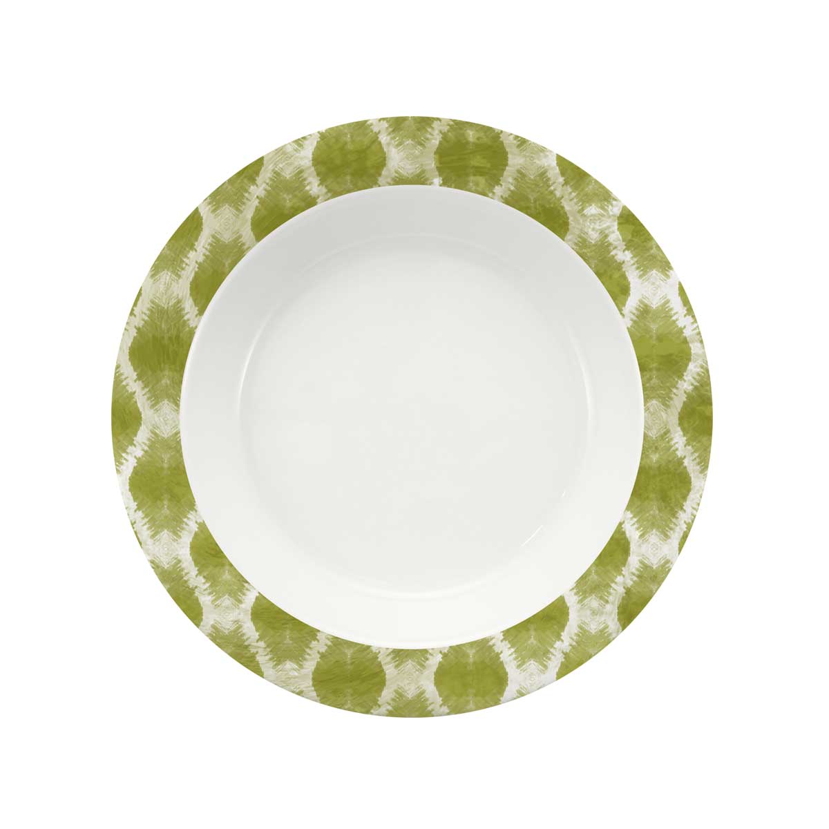 Bauscher Care, Calmera : 426386 Green - Spezialteller tief rund Fahne, 23 cm