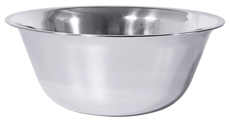 Schüssel leicht, bauchig, I: 5 ltr., D: 28 cm, H: 12 cm, Edelstahl