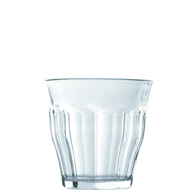Becher : Picardie 22 cl, Inhalt: 220 ml, D: 82 mm, H: 84 mm (A)