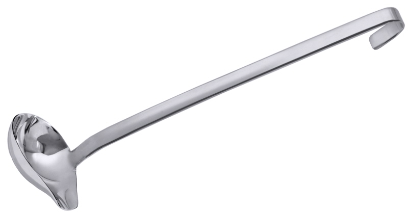 Saucengießlöffel, fugenlos, Edelstahl, I: 0,03 ltr.,7,5 x 4,5 cm, Stiellänge: 22 cm