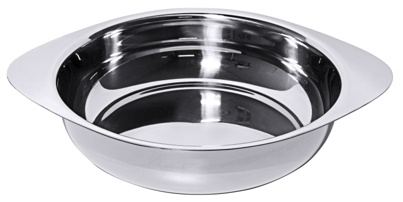 Beilageschüssel, flach, Edelstahl, I: 0,85 ltr., D: 17 cm, H: 4,5 cm