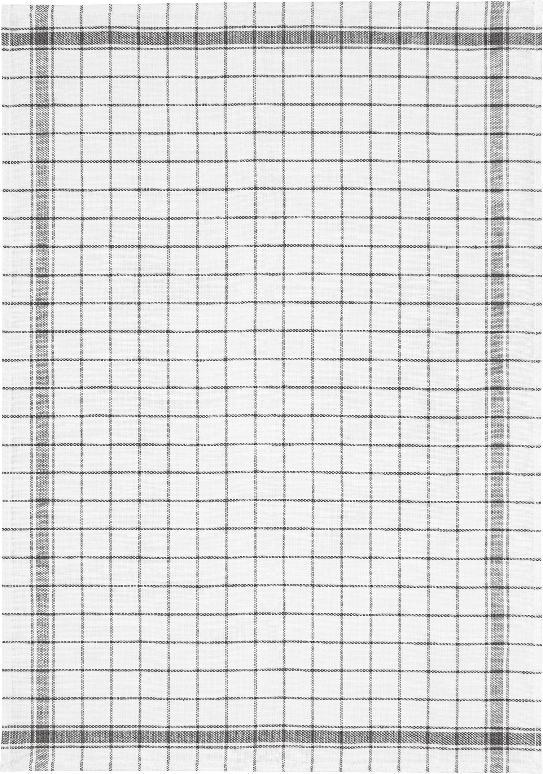 Gläsertuch - Halbleinen Karo 50 x 70 cm