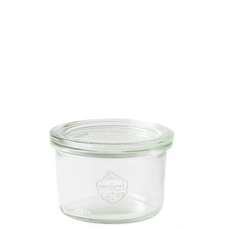 WECK Sturzglas m. Glasdeckel, Inhalt: 200 ml, H: 56 mm, D: 80 mm