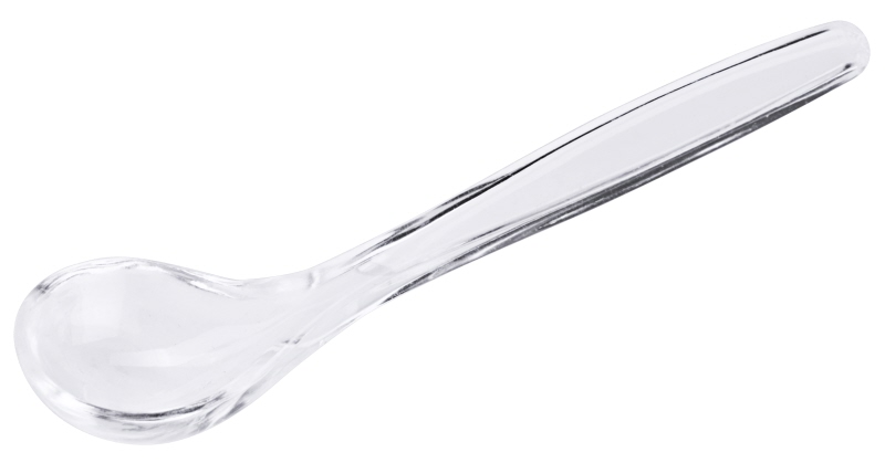 Salzlöffel, stark angewinkelt, SAN, L: 6,5 cm