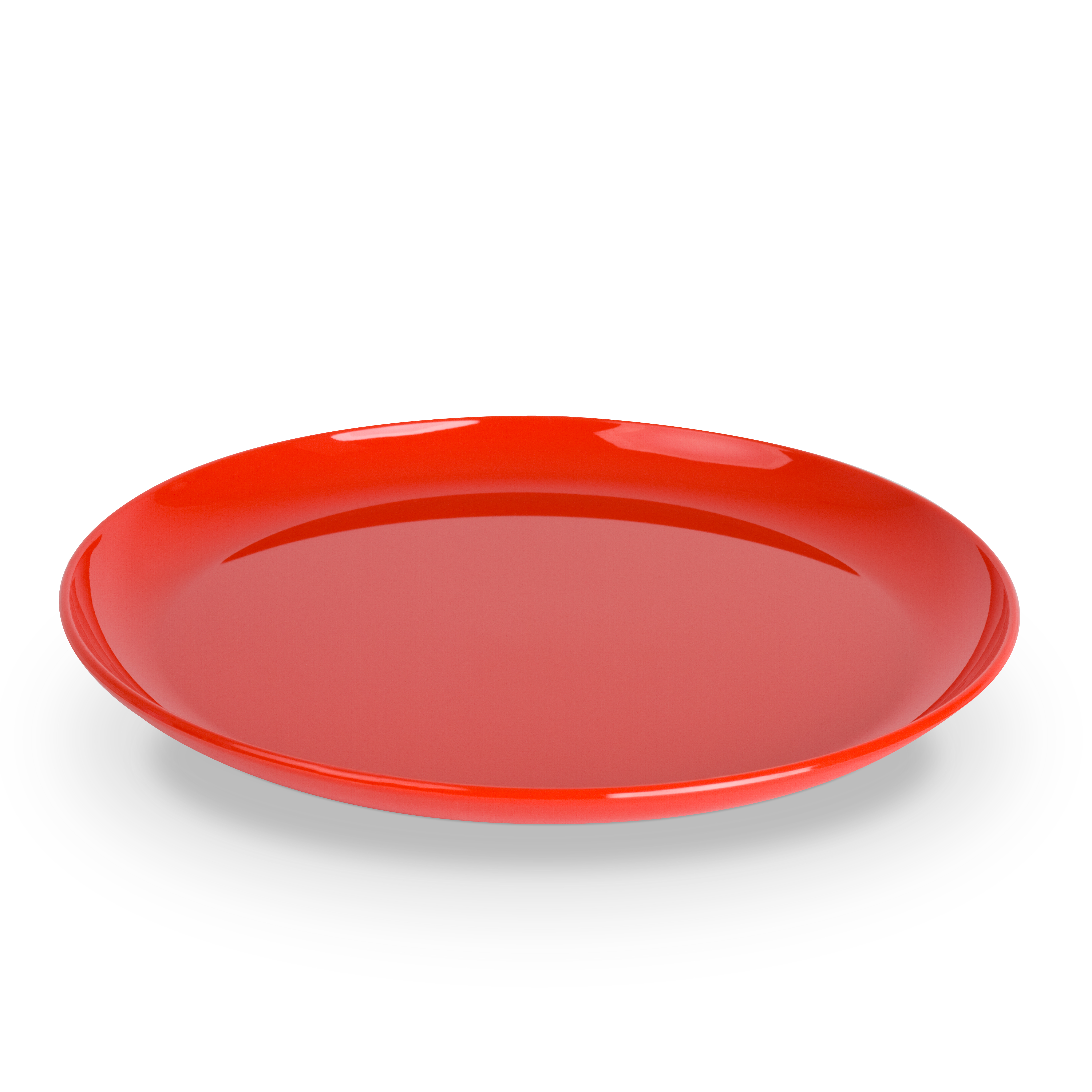 Essteller PC, uni, rot, D: 24 cm