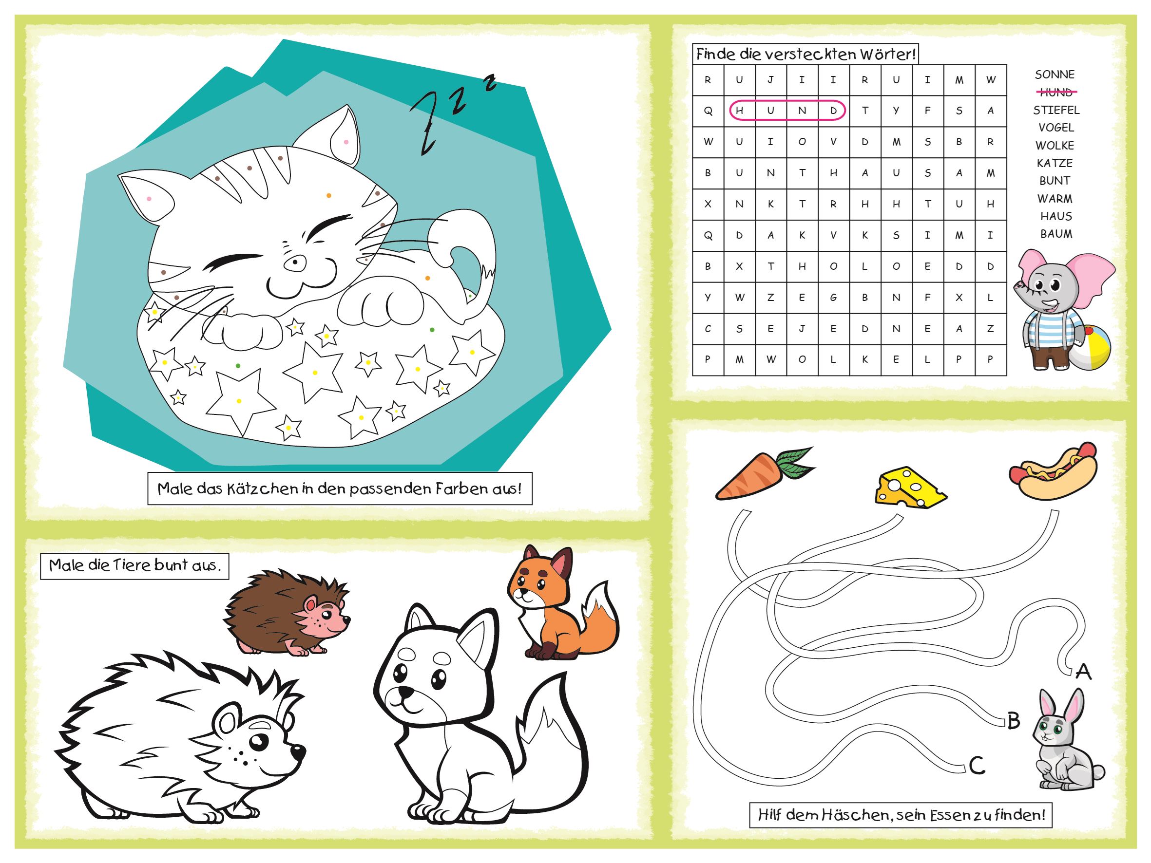 Tischsets - POLLY (2 - 5 J.) Papier 40 x 30 cm