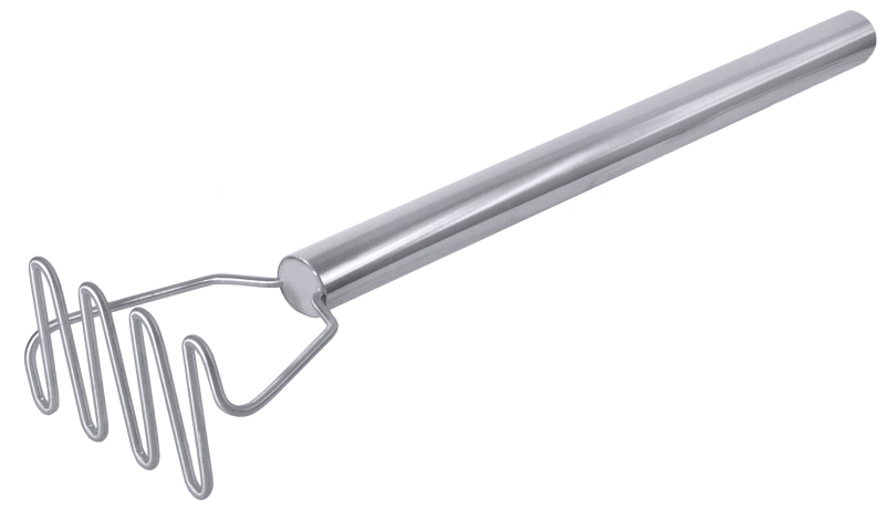 Kartoffelstampfer, Edelstahl, 15,5 x 8,3 cm, L: 50 cm