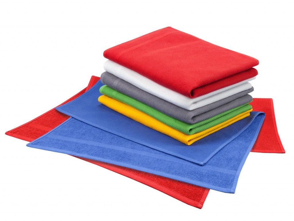 Multifunktionstuch - Baumwolle Uni m. Double-Face Optik 50 x 70 cm