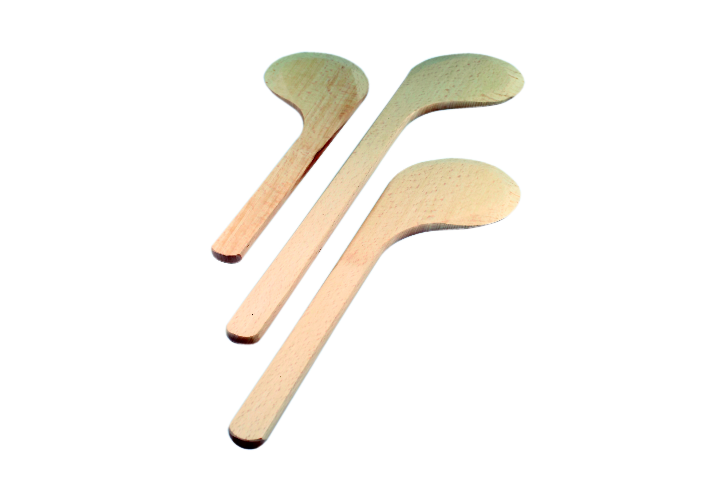 Massenrührspatel aus Buchenholz, 350 mm