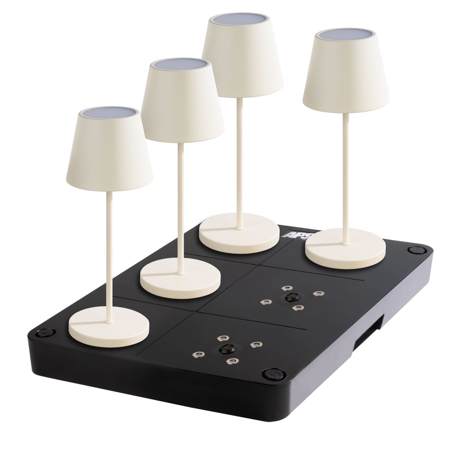 Ladestation 6-fach, ABS, 43 x 31,5 cm, H: 5 cm, Farbe: schwarz