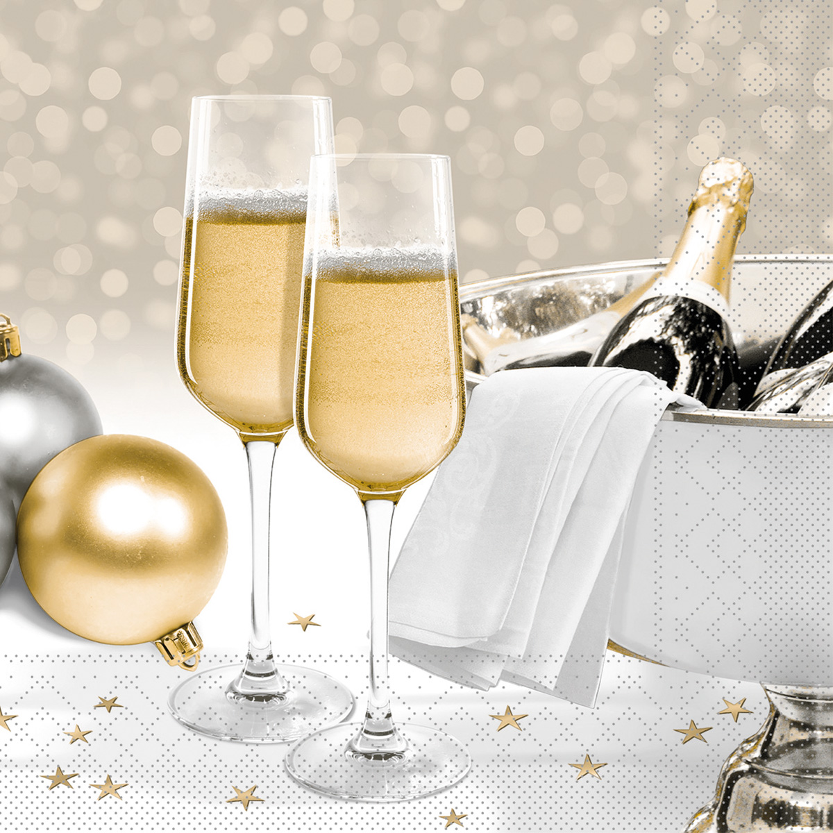 Servietten - Sylvestermotiv SECCO Tissue