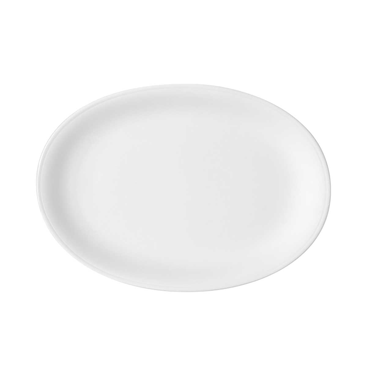 Bauscher, Smart - Platte oval, weiss, uni, 32 x 23 cm